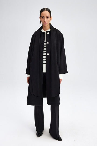 SHAWL COLLAR COAT