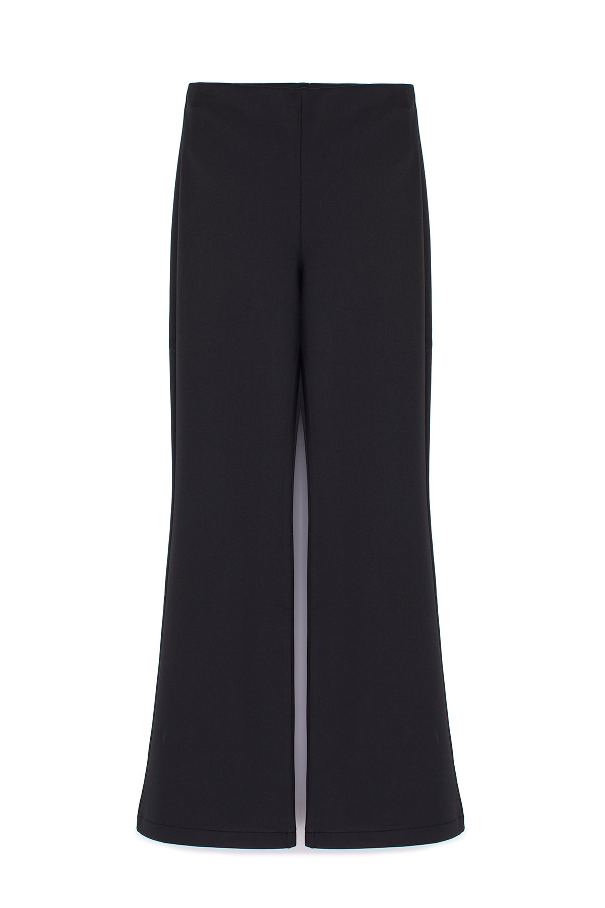 MID-RISE FLARE TROUSERS