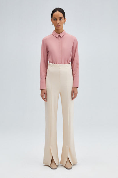 SLIT DETAILED JERSEY TROUSERS