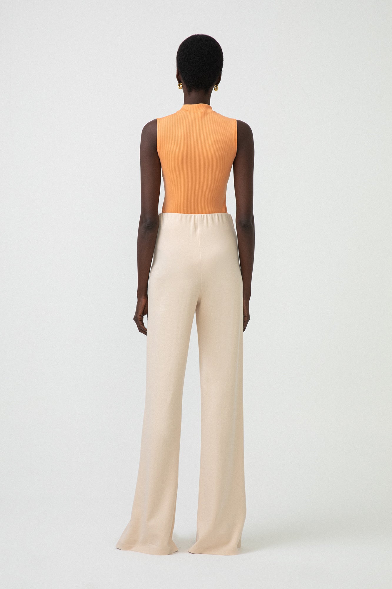 SLIT DETAILED JERSEY TROUSERS