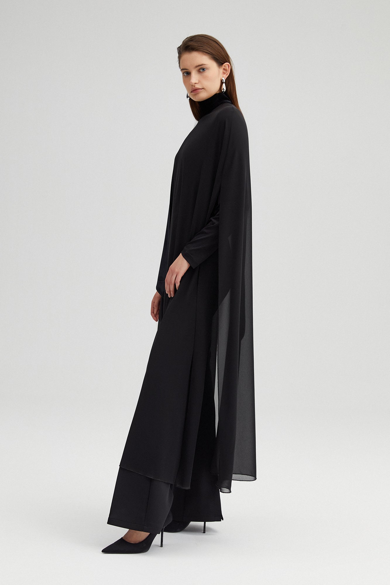 OVERSIZE MAXI CHIFFON TUNIC