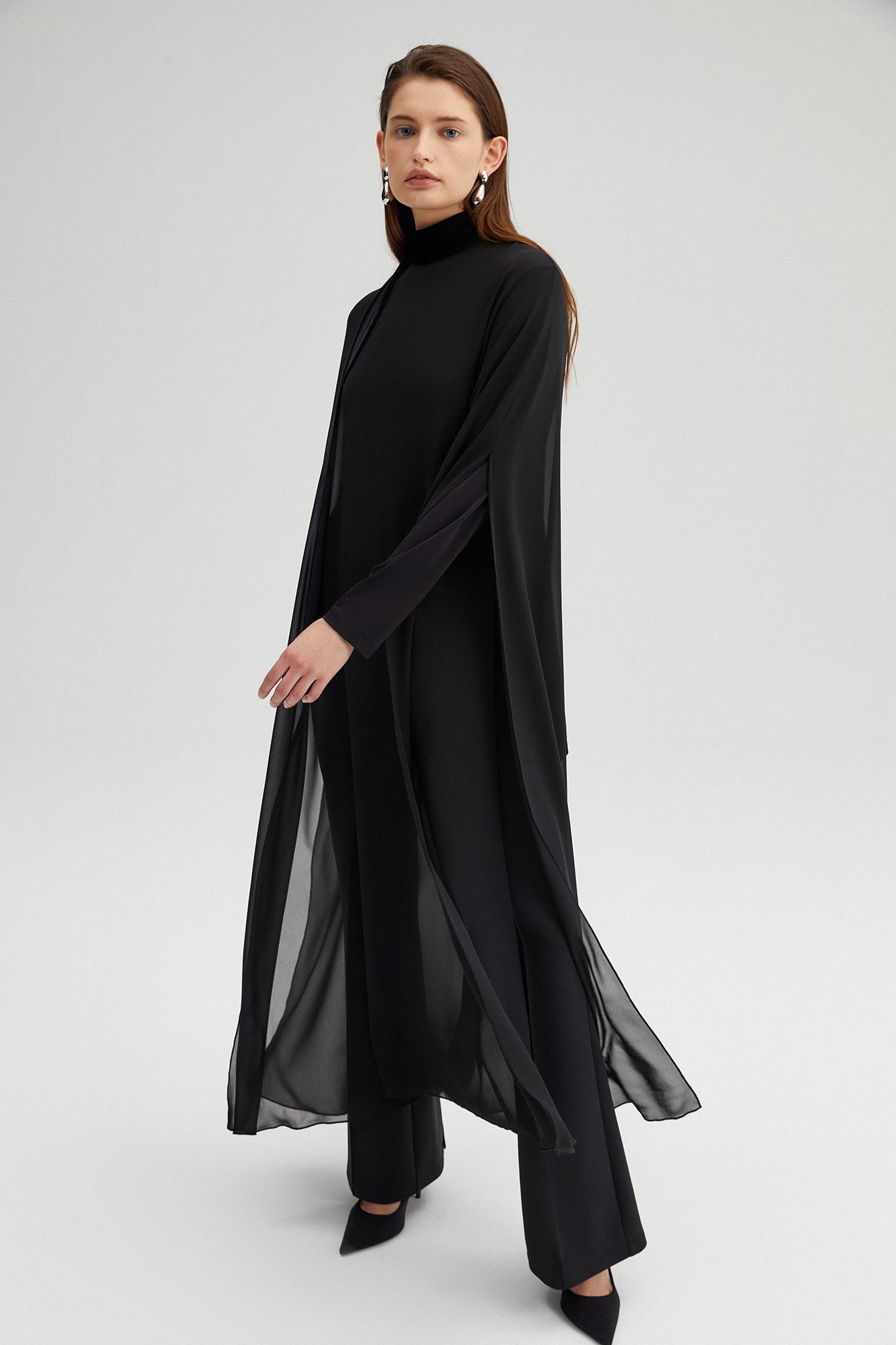 OVERSIZE MAXI CHIFFON TUNIC